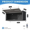 thumbnail image 3 of Heavy Duty Metal Wall Mounted Tool Storage Cabinet, Steel Garage Organizer Cabinet For Garage Workshop, Assembly Required, 3 of 9
