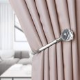 thumbnail image 4 of ZHAOCHENG cortinas en forma de U con bolas de cristal transparentes para decoración de pared, plateadas, 4 of 5