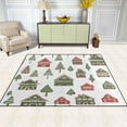 thumbnail image 2 of Yayeee Area Rugs for Living Room 5.2'x4' Non Slip Washable Bedroom Floor Carpet, Green Christmas House, 2 of 6