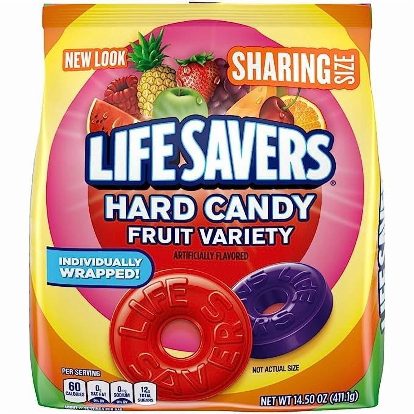 Life Savers Hard Candy BCF26 Fruit Variety Bags - Pack of 2 - Individually Wrapped to Guarantee Freshness - Sharing Size bags - Perfect for Sharing with Others