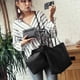thumbnail image 3 of Sywqhk 4 Uds. Bolso De Mano De Piel Sintética Para Mujer, Bandolera, Bolso De Mano, Tarjetero (Negro)-152157.02 Sywqhk Para estrenar, 3 of 8