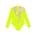 thumbnail image 6 of Xnihocha Kids Girls Shiny Rhinestone Dance Bodysuit Gymnastic Leotard Tank Ballet Unitard Activewear Fluorescent Yellow 12, 6 of 7