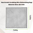 thumbnail image 5 of 12 count Non-Scratch Wire Dishcloths - Metal Dish Cloth with Double Layer Multipurpose Steel Wrie Diswashing Rag for Washing Dishes & Stainless Steel, Cleaning Towels Wipes for Kitchen, 5 of 6