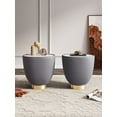 thumbnail image 2 of Manhattan Comfort Anderson End Table 2.0 with Steel Frame in Gray - Set of 2, 2 of 9