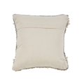 thumbnail image 3 of LR Home Ox Bay Hand-Woven Gray/White Geometric All-Natural Cotton Pillow Cover, 3 of 4