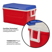 Igloo 48 QT Laguna Hard Sided Ice Chest Cooler, Red White & Blue