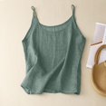 thumbnail image 3 of Taqqpue Cotton Linen Tank Tops for Women Casual Summer Gauze Sleeveless Shirt Basic Beach Vacation Camisoles, 3 of 3