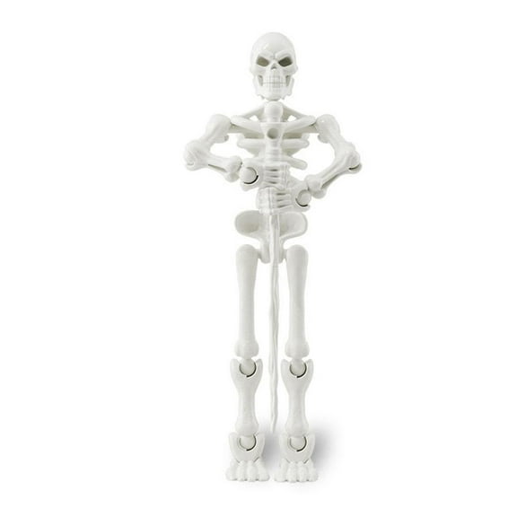 Halloween Jointed Skeleton Decoration, Magnetic Skeleton Action Figures, Multi-Jointed Mova Skeleton Decoration, Plastic