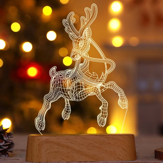 Luces decorativas Ganfancp Nuevos Suministros de Navidad 1X Luz Nocturna