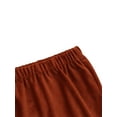 thumbnail image 6 of IZhansean Kids Toddler Baby Girl Long Pants Bell Bottom Corduroy Flared Trousers Ruffle Leggings Fall Winter Clothes Brown 1-2 Years, 6 of 8