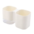 thumbnail image 2 of Soporte para bolígrafo Caja de almacenamiento de cepillo de escritorio desmontable Maceta de decoración de plástico para oficina en casa, Blanco Kearding HA005200-02, 2 of 6