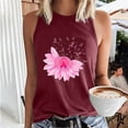 thumbnail image 2 of VKOYWKM Pink Ribbon Tank Tops for Women Breast Cancer Awareness Tank Top Sleeveless Shirts Breast Cancer Survivor Inspirational Tank Top, 2 of 5