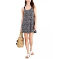 thumbnail image 2 of J Valdi BLACK/WHITE Printed Strappy-Back Cover-up Tank Dress, US X-Small, 2 of 3