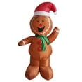 thumbnail image 4 of Hombre de jengibre inflable de Navidad de 6 pies, hombre de jengibre inflable de Navidad, decoración divertida al aire libre para festival, patio al, 4 of 8