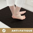 thumbnail image 3 of Buganda Kitchen Rugs and Mats, Sets of 2 Runner Rugs, Anti Fatigue Kitchen Rugs, Non Slip Waterproof Floor Mats, 17.3"x59"+17.3"x29", Brown, 3 of 9