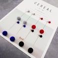 thumbnail image 5 of UKCOCO Exaggerated Earrings Fashion Earrings for Women Dark Blue Alloy 1 Pair Dressy Jewelry, 5 of 6