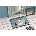 thumbnail image 4 of Winter Holiday Pomeranian Door Mat, 4 of 4