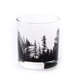 thumbnail image 2 of Black Lantern 11 Oz Forest Landscape Handmade Black Glass Whiskey Glass Set of 2, 2 of 4