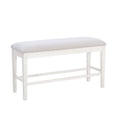 thumbnail image 6 of Powell Drew Counter Height Dining Bench, White/Gray, 6 of 17