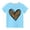 Blue, variant on JoyHoop Girl's T Shirt Heart Print Short Sleeve Crew Neck Summer Tee Tops