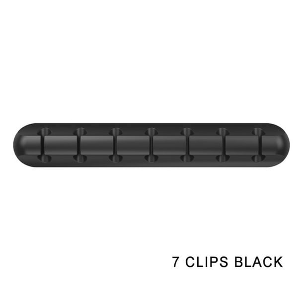 organizador de cables, gestión de cables, organizador de cables para el hogar/oficina/coche/teléfono/USB (para cables de menos de 5 mm/0,2 pulgadas)