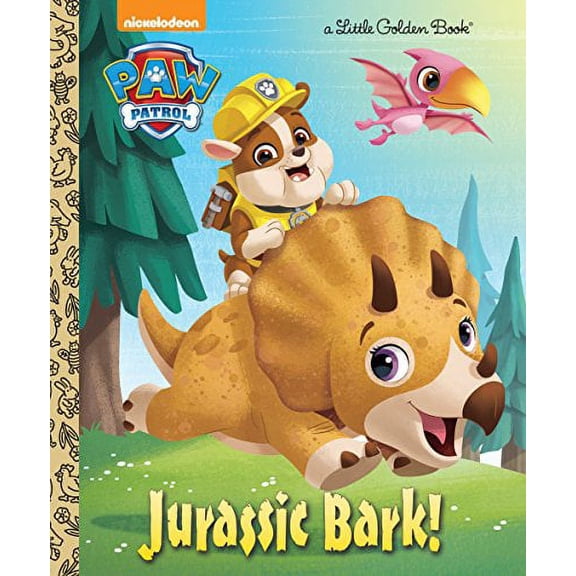 Jurassic Bark! (Paw Patrol) (Little Golden Book) Paperback