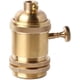 thumbnail image 1 of Base de lámpara con interruptor, soporte de enchufe de cobre y latón Vintage para bombilla de estilo Retro Edison E27, 1 of 5