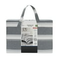 thumbnail image 6 of Mainstays 7 Piece Grey Stripe Bed in a Bag Comforter Set with Sheets, Twin-XL, 6 of 6