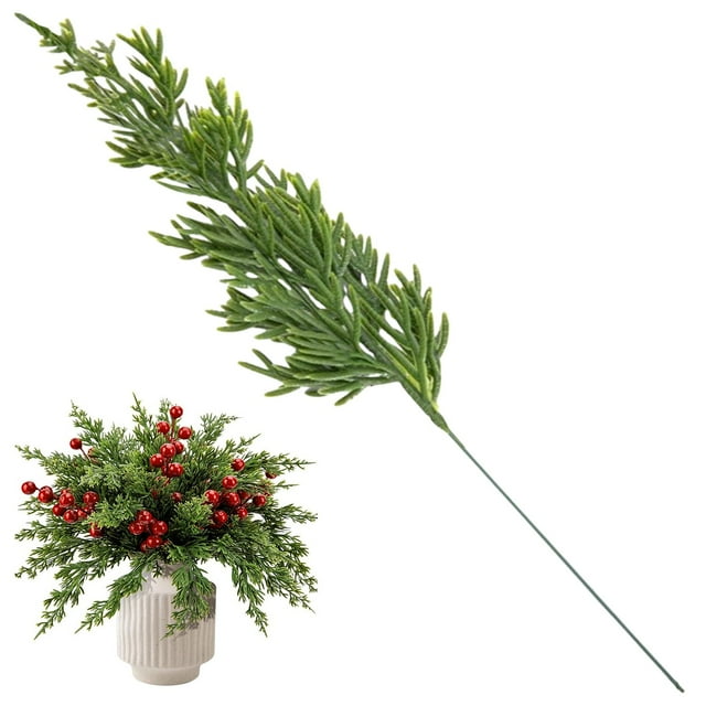 Wedding Decor Artificial Branches For Christmas Decor Realistic Greenery Stems For Vase Centerpiece Table Mantle Holiday Wedding Home Deco Artificial Greenery
