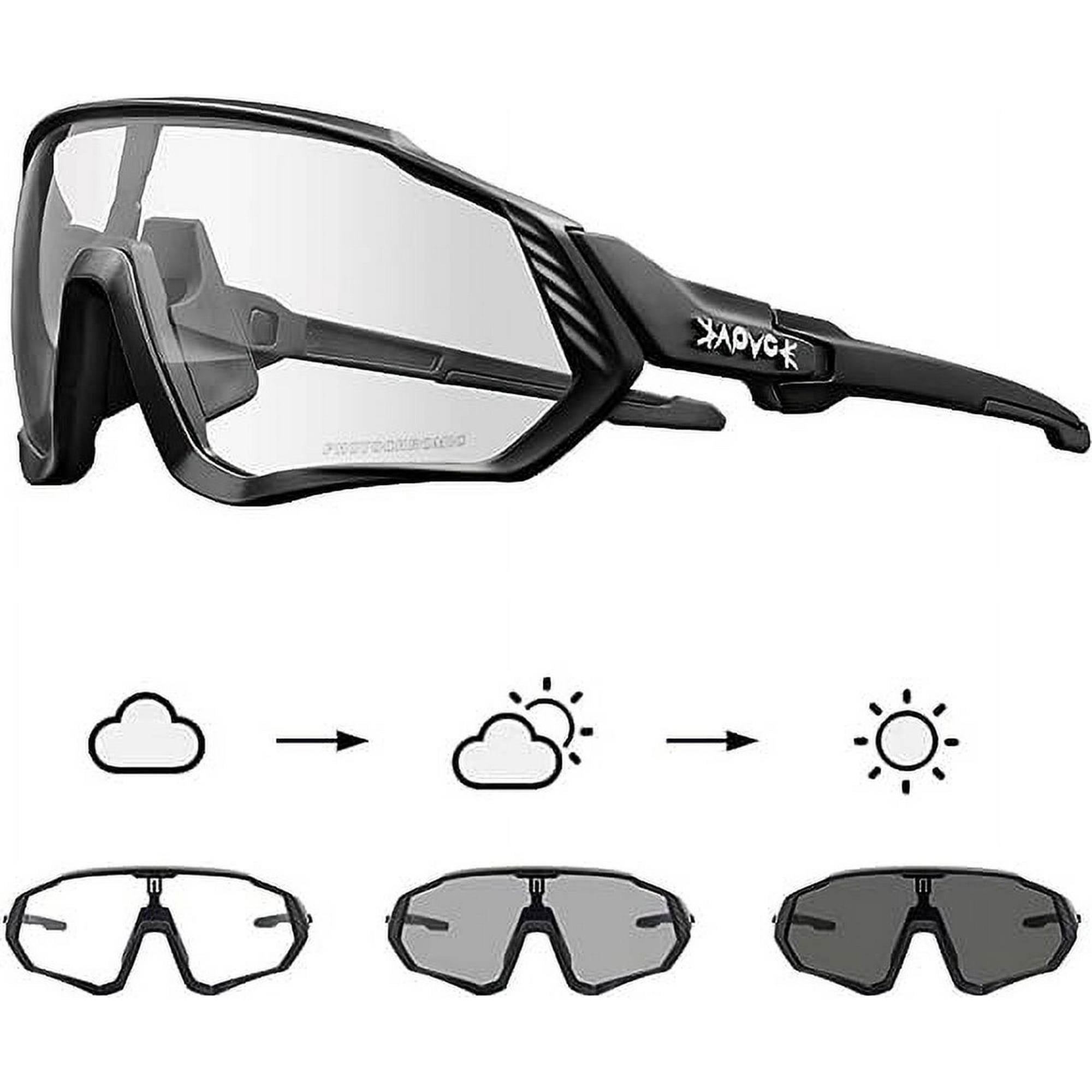 SCVCN Polarized Cycling Glasses Sport Sunglasses MTB BMX Men Women Running Driving Fishing Golf