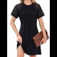 thumbnail image 1 of Vestido Camisero de Verano para Mujer, de Corta con Encaje, Informal, con Cuello Redondo y Plisado, Color Negro, Talla L, 1 of 10