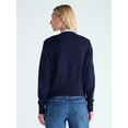 thumbnail image 3 of Free Assembly Women's and Women's Plus Cozy Yarn Cardigan Sweater, Midweight, XS-4X, 3 of 5