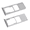 Silver, variant on For Samsung Galaxy A20 SM-A205U SM-A205UZKAVZW Replacement SIM Card MicroSD Holder Tray Silver
