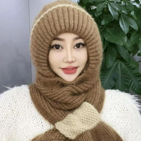 Integrated Ear Protection Windproof Cap Scarf hot new New K9 T9O4