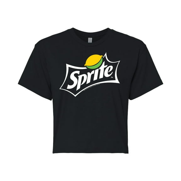 Coca-Cola - Sprite Costume - Juniors Cropped Cotton Blend T-Shirt
