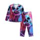 thumbnail image 1 of Balery Neon Skull With Milkshake Conjunto de Pijama con Estampado para Mujer, Conjunto de Dos Piezas con Manga Larga, Ropa de Dormir Suave con Bolsillos, Pijamas Cómodos-Small, 1 of 7