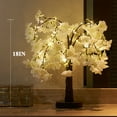 thumbnail image 3 of 18'' Lighted Cherry Blossom Tree with 40 Warm White LED Artifical Bonsai Tree with Timer Battery Operated and USB Plug for Wedding Party Spring Christmas Home Decoration, White, 3 of 5
