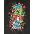 thumbnail image 2 of Minecraft Creeper Boom QT Men's Black Sleep Pajama Pants-Large, 2 of 4