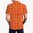 thumbnail image 3 of Balery A Big Hot Dog Printed Men’s Short Sleeve Polo Shirt, Midweight Men's Shirt,Golf Polo shirts -Large, 3 of 8