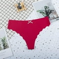 thumbnail image 3 of Bigersell Womens Cheeky Panties Clearance Briefs Women G-Strings Panty Style P-1111 Nylon Brief Panties Cotton Thong Briefs Mid Waist Women's Bikini Panties Wine XL, 3 of 3