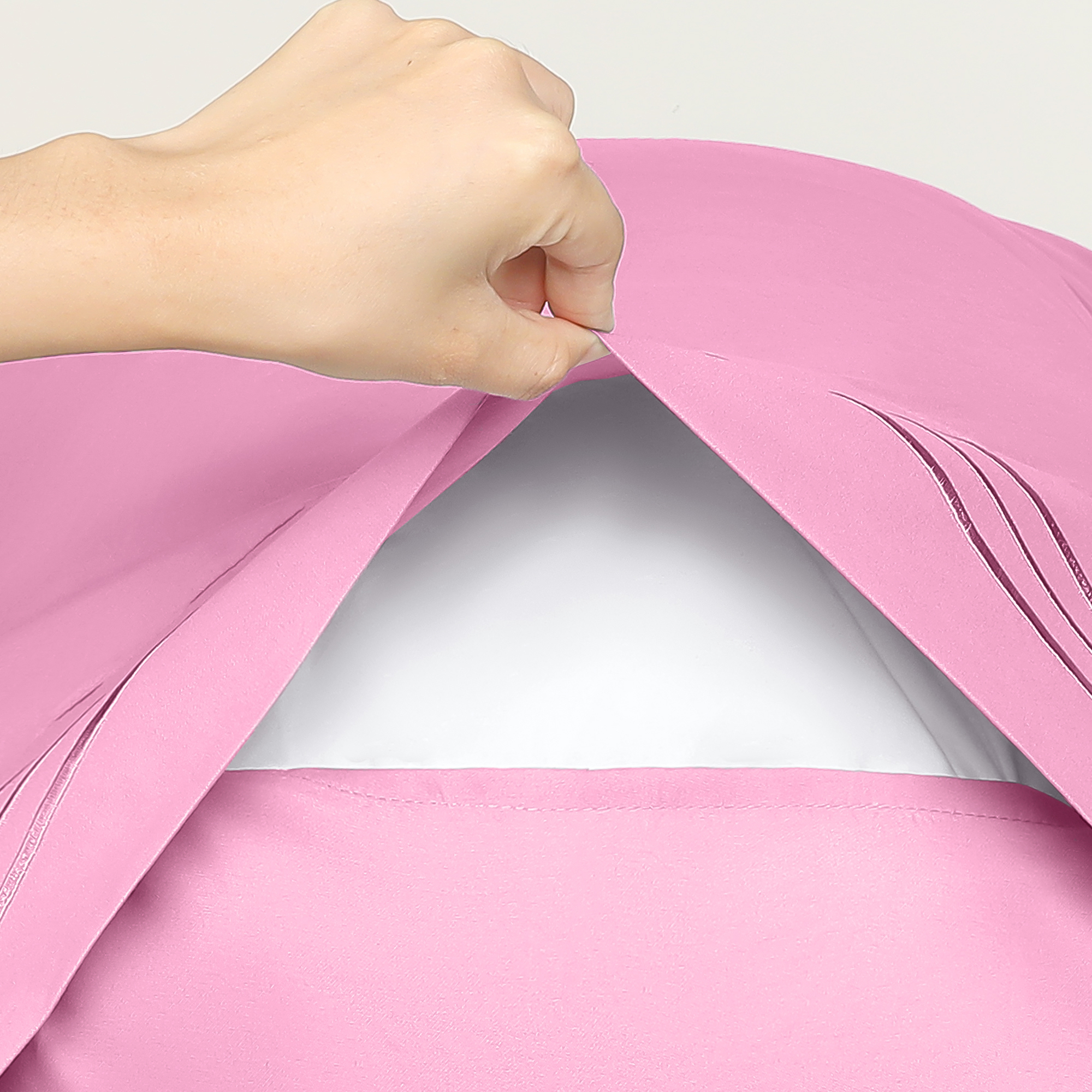 Unique Bargains 2 Pack Polyester Pillow Cases Pillow Covers Standard Light Pink