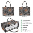 thumbnail image 2 of Large Capacity Tote Bag,Halloween Spider Webs with Orange Spiders Handbag Fashion Luxury Tote Bag,15.7"x13"x 5.1" Inches,Laptop Compatible, 2 of 6