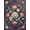 Purple, Pattern 2, variant on ODIKA 4' x 6' Machine Washable Non-Slip Area Rug, oriental floral High Traffic Rug, Purple, 1169711