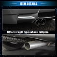 thumbnail image 5 of Unique Bargains 2 Pcs Car Exhaust Tip Tail Pipe Compatible for BMW 328i 325i 2007-2010, Anti-Corrosion 2.69 Inch Inlet 2.76 Inch Outlet 3.94 Inch Length Silver Tone, 5 of 7