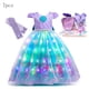 thumbnail image 5 of Disney-disfraz de sirena con lazo trasero para niña, vestido de princesa para fiesta de cumpleaños, Cosplay de Ariel, Aurora, 5 of 5