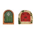 thumbnail image 1 of Puerta Hadas Casa Muñecas Elfo en Miniatura Artesanía para Árboles Jardín (5), 1 of 9