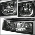 thumbnail image 3 of DNA Motoring Dual LED DRL Headlight with Turn Signal Bumper Lamps for 2003-2007 Chevy Silverado, 3 of 6