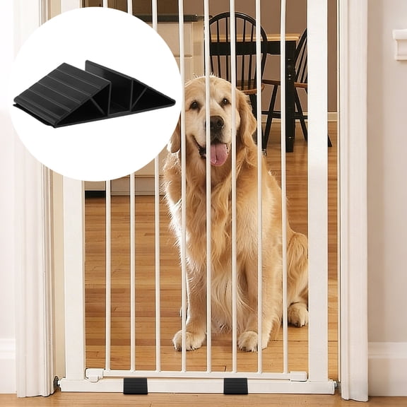 COM1950s Freestanding Pet Gate Stabilizer, Triangular Support Base for Enhanced Safety, Tool-Free Installation for Indoor Pet Gates and Fences
