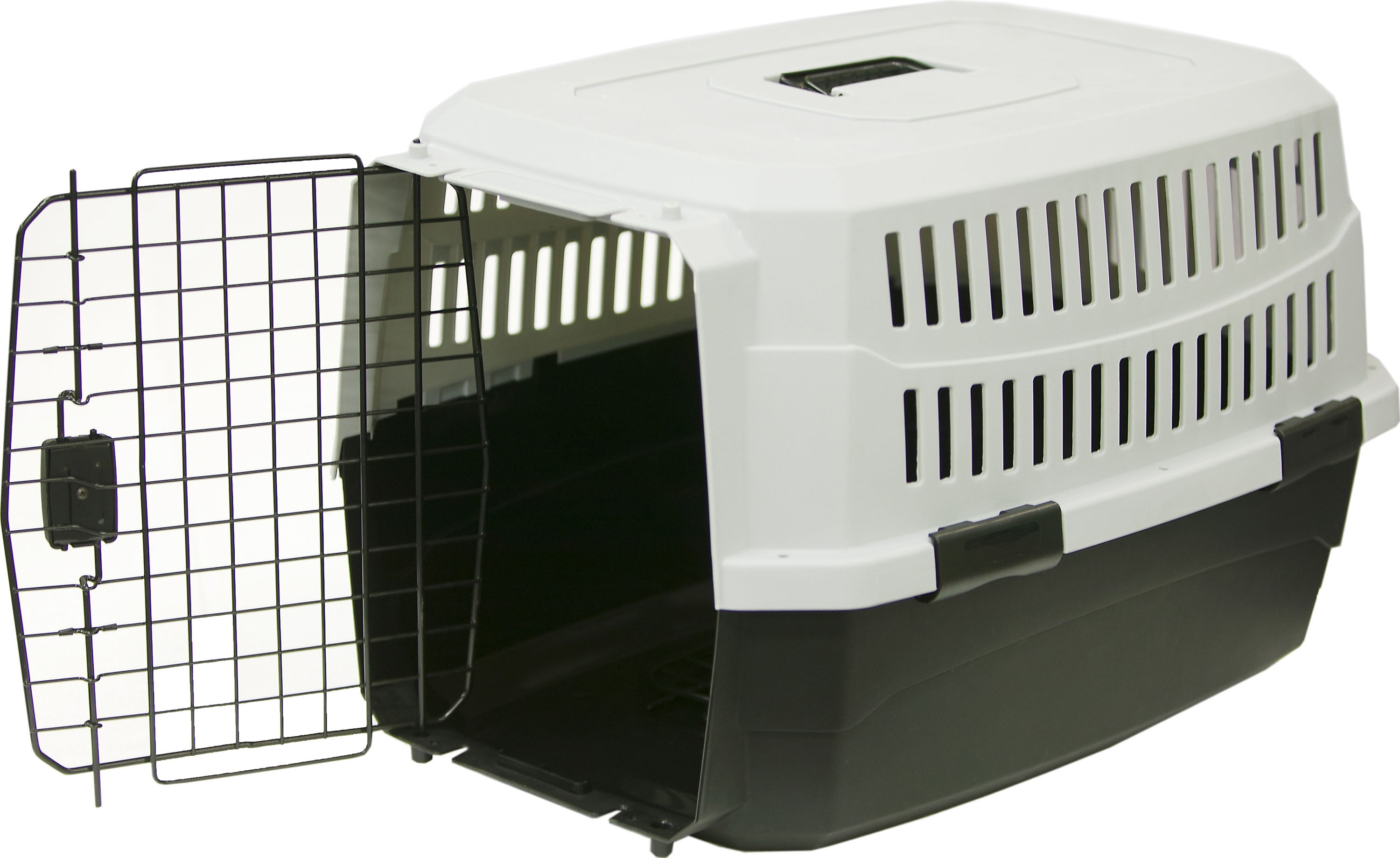 PET KENNEL XS 19IN BLK/GRAY 6