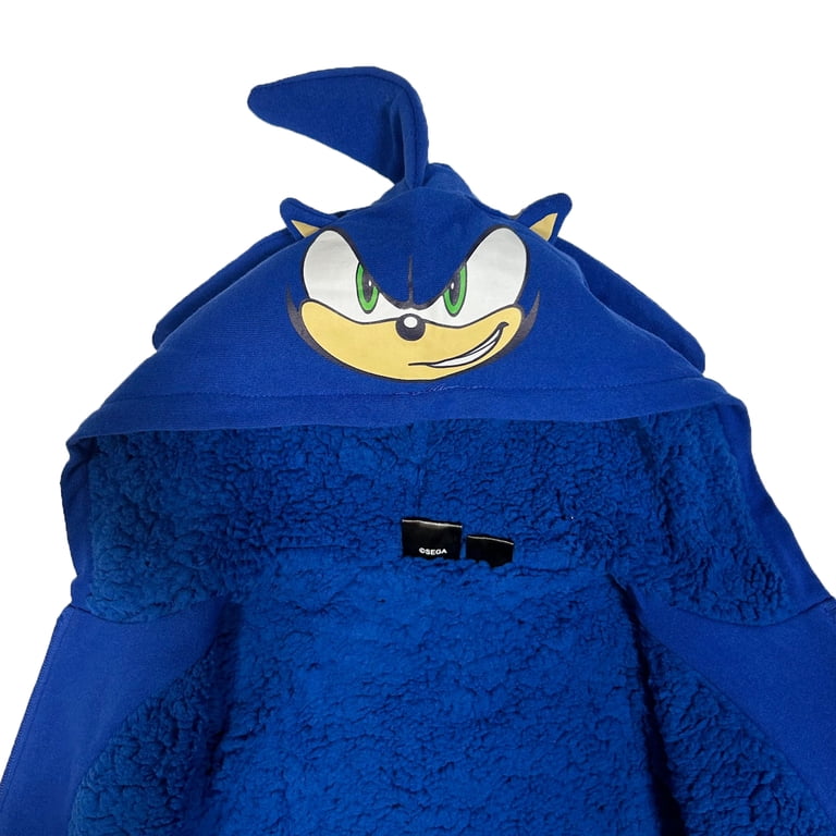 Sonic The Hedgehog, Sherpa Zip Hoodie, Little & Big Boys, Blue